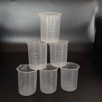 Amazon | 便利で実用的10個の計量カップ50mlの透明な